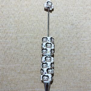 Nouveau stylo à bille en pâte polymère perlée de la série M. <span class=keywords><strong>Betty</strong></span> Koop, motif dessin animé, pour DIY, bijoux fantaisie mignons - Product Image 3