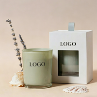 Boîte cadeau de luxe en papier rigide avec logo personnalisé, écologique, imperméable, imprimée quadricolore, pour bougies, avec fenêtre découpée en éponge et protection UV