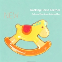 Jincy Baby Soft Chew Teether Sensorik Silikon Cair Aman dengan Berbagai Bentuk untuk Bayi 0-24 Bulan Unisex