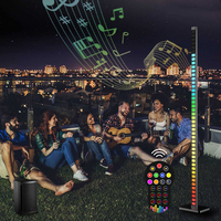Lampe d'angle rythmique à LED pour le salon Mode de musique à changement de couleur RVB Tuya Alexa Voice Control smart music melody light