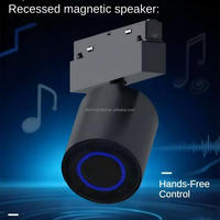 Lampu Sorot Rel Magnetik 48V COB LED Dimmable untuk Plafon, Modul Audio Rumah Pintar