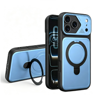 Coque de téléphone magnétique antichoc en gros pour iPhone 18 Pro Max, protection double couche avec béquille rotative