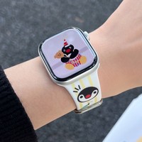 Bracelet en silicone pour enfants et femmes, motif pingouin mignon, pour Apple iwatch11 Generation 10/987UltraSE, étanche et durable