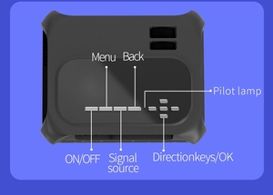 2021 actualizado iluminación Led alto brillo 5000 lúmenes 720P Multimedia LCD de cine en casa Mini Proyector T7 para venta - Product Image 2