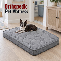 Matelas orthopédique personnalisé pour chien avec noyau à ressorts ensachés miniatures, housse sur mesure et emballage à marque privée pour les marques de produits.