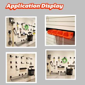 <strong>50cm</strong> Slatwall Storage <strong>Shelf</strong> Metal Wall Mounted Display <strong>Shelf</strong> for Bottles Retail Shop Garage - Product Image 4