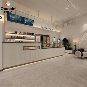 Quiosco de Café Moderno con Iluminación LED para Diseño de Cafeterías, Exhibición y Almacenamiento en Cafeterías y Bares - Product Image 6