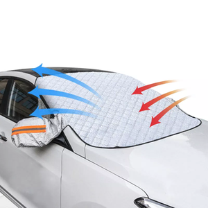 Garde la <span class=keywords><strong>voiture</strong></span> au frais, été, pare-brise de <span class=keywords><strong>voiture</strong></span>, neige, glace, protection d'essuie-glace en <span class=keywords><strong>hiver</strong></span>, magnétique, imperméable, pare-soleil, couverture de fenêtre - Product Image 1
