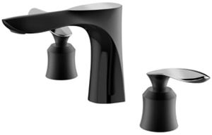 Robinet de lavabo à bec séparé d'origine chinoise en laiton et en matériau de la vanne avec finition pistolet/gris/nickel brossé - Product Image 6