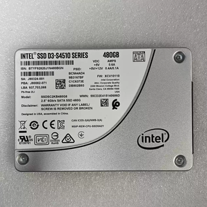 Used D3 S4510 Series 480GB <b>SSD</b> <b>2.5</b>" SATA 6Gb/s Solid State Drive SSDSC2KB480G8 - Product Image 1