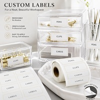 Etiquetas Personalizadas para Organización de Archivos de Oficina, Etiquetas Autoadhesivas Impermeables para Carpetas y Archivadores