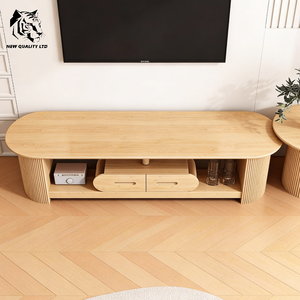 Mueble de TV Moderno Europeo Personalizado, Ecológico, de Madera, con Almacenamiento, Envío Inmediato, Muebles para Sala de Estar y Dormitorio - Product Image 4