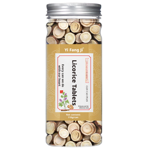 Raiz de Alcaçuz Fatias Raw 110g Top Grade Saúde Chá Tonificar o qi Umidade Pulmões Aliviar Tosse Fleuma Eliminar Toxinas Ervas TCM - Product Image 1