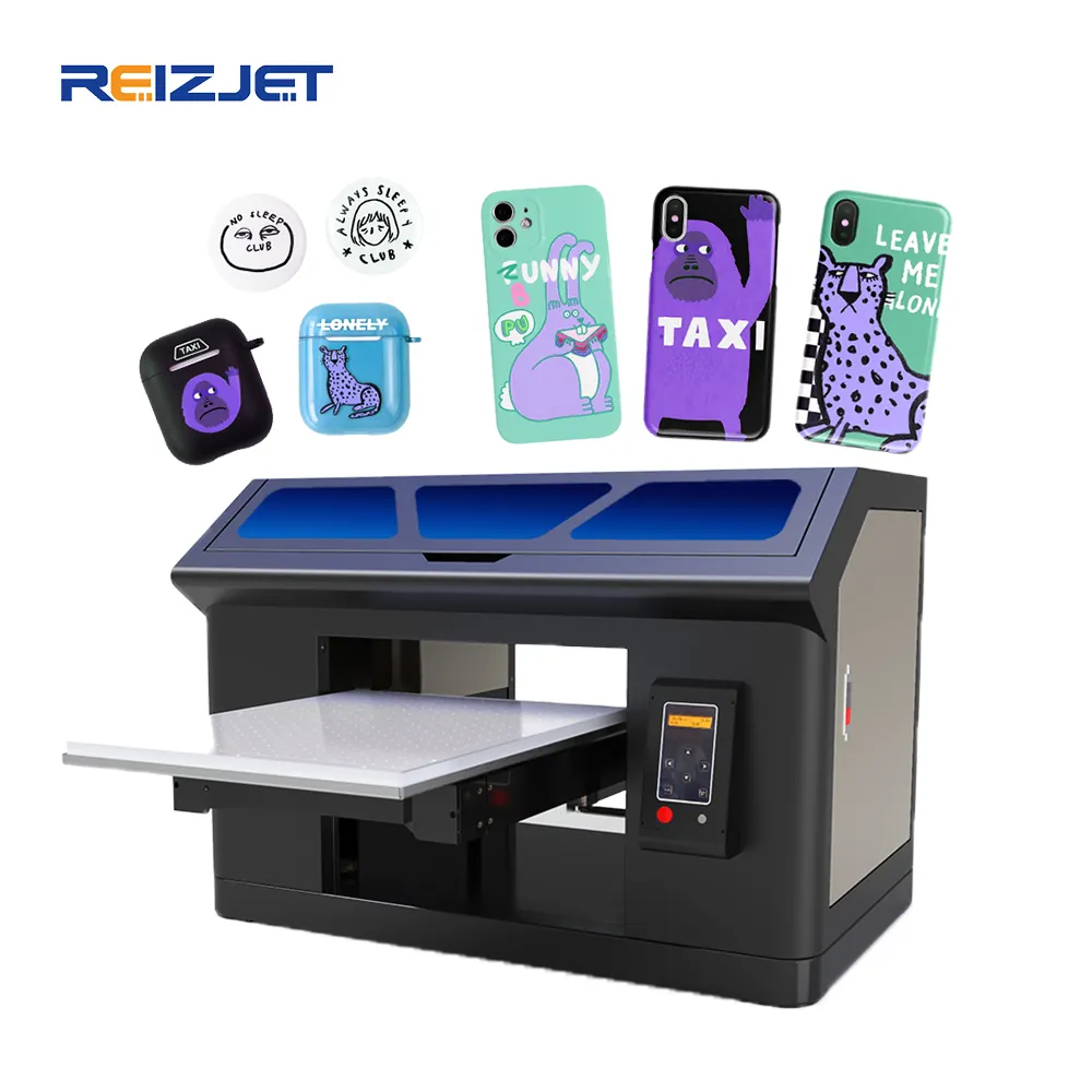 Erasmart UV phone case custom gift printing machine logo print machine for silicone phonecase TPU