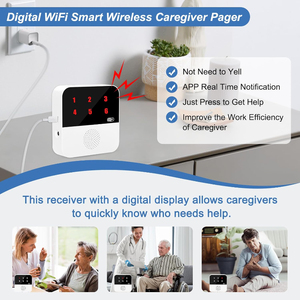 ANGUS Tuya Système d'Appel Sans Fil Intelligent, Bracelets de Volontaire pour Personnes Âgées, Bouton d'Urgence SOS WiFi, Alarme Personnelle pour Patients - Product Image 4
