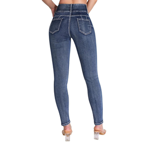 Jeans de pierna ancha de cintura alta para Mujer | Pantalones vaqueros rectos de ajuste relajado para ropa informal, de oficina y de calle - Product Image 3