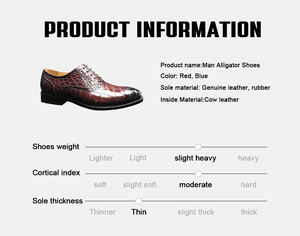 Мужские классические туфли Goodyear из натуральной кожи высшего качества: деловые туфли из крокодиловой кожи, роскошные туфли из кожи аллигатора для мужчин - Product Image 5