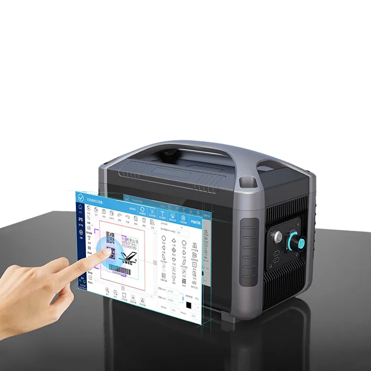Handheld Fiber Laser Jet Printer 50W Laser Engraving Machine Hot Selling Mini Mobile Long-character Portable Laser Marking