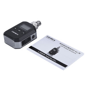 Micrófono Inalámbrico <span class=keywords><strong>CoMica</strong></span> WM200/300-XLR, Micrófono UHF de 96 Canales con Interfaz Cannon, Transmisor XLR Metálico con Emparejamiento Automático de Canales IR - Product Image 2