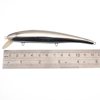 Leurre de pêche Minnow dur non peint, processus d'électrodéposition, 120mm/13g, pour pêche en surface