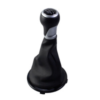 Pommeau de levier de vitesses avec soufflet anti-poussière pour VW Gol G4 G5, transmission manuelle, anneau argenté, levier de vitesses 5 vitesses, remplacement du pommeau de levier.