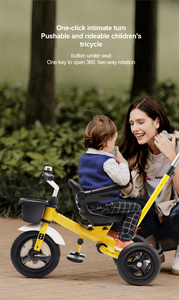 รถสามล้อเด็ก<span class=keywords><strong>3</strong></span>ล้อแบบ<span class=keywords><strong>3</strong></span> in 1หมุนได้360องศาจักรยานเข็นเด็กสามล้อทำจากพลาสติก - Product Image 3