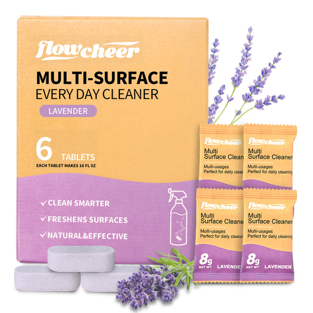 Eco-Friendly Multi-Purpose Solid Cleaning Tablets Refills Disposable Effervescent All-Purpose Solid Surface Cleaning Tablets