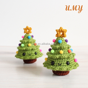 Cheveux Au Baby Adorno de Navidad artificial Decoraciones para niños Árbol de juguete Fabricantes Colgante Miniatura <span class=keywords><strong>Verde</strong></span> <span class=keywords><strong>Amigurumi</strong></span> Crochet - Product Image 6