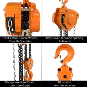 Polipasto manual de cadena tipo <span class=keywords><strong>VT</strong></span> de 10 toneladas con cadena de acero G80 - Product Image 6