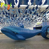 Ballon gonflable géant en forme de baleine télécommandé, imperméable, pour scène, centre commercial, événement, exposition, publicité, décoration