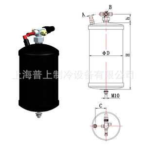 ตัวรับสารทำความเย็น HYQ 208 209 210 595 สำหรับระบบปรับอากาศและระบบทำความเย็น - Product Image 4