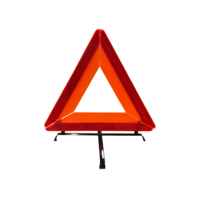 Triangle de signalisation routière pliable réfléchissant, en plastique rouge, pour avertissement de danger et signalisation de circulation, dispositif d'avertissement précoce pour voiture