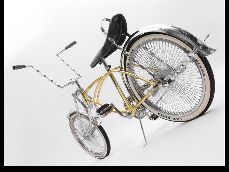 Forcella Bici Lowrider Vintage In Acciaio Con Molla, Colore Oro, Universale