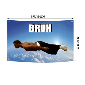 Gran oferta, diseño de logotipo personalizado, banderas, trébol de cuatro hojas, sin decoloración, impresión a doble cara, campaña publicitaria, pancarta al aire libre - Product Image 1