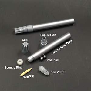 <span class=keywords><strong>Stylo</strong></span> marqueur de pompe en aluminium vide rechargeable de couleur or <span class=keywords><strong>stylo</strong></span> de réparation des rayures de <span class=keywords><strong>voiture</strong></span> bricolage tube de <span class=keywords><strong>stylo</strong></span> vide en aluminium personnalisé pour l'écriture OEM - Product Image 6