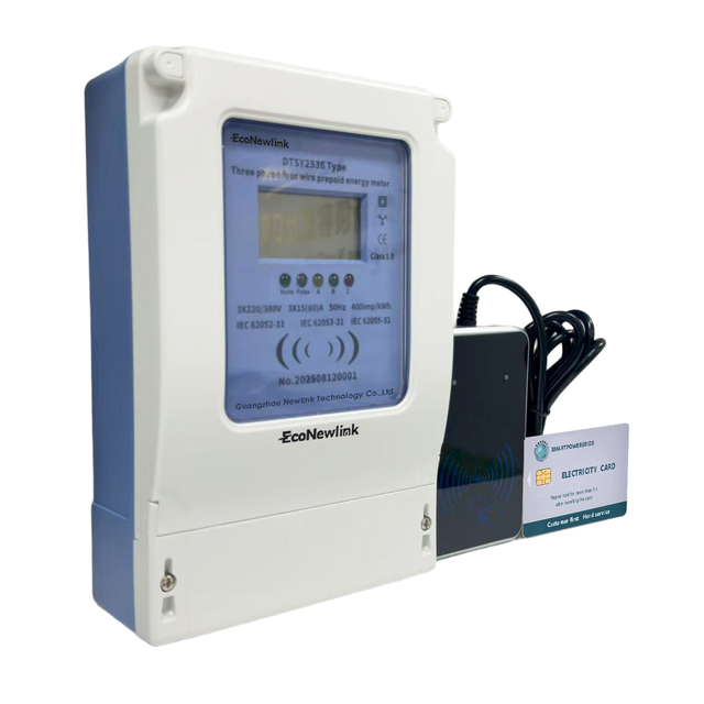 2025 Smart Wi-Fi 3-Phase Prepaid Energy Meter Class 1.0 Accuracy (0.5S) Wall-Mounted Remote Monitoring 60A Direct Connection DIN