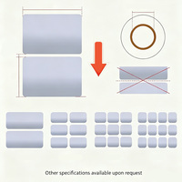 Rouleau d'étiquettes thermiques directes argentées 50 mm de largeur, imperméables, résistantes aux rayures et à l'usure, personnalisables en PET pour supermarchés et épiceries
