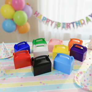 Cajas <span class=keywords><strong>de</strong></span> Papel con Asa para Regalos <span class=keywords><strong>y</strong></span> Recuerdos <span class=keywords><strong>de</strong></span> Fiesta, Personalizables con Logotipo, Multicolores, para Cumpleaños, Baby Shower, Dulces <span class=keywords><strong>y</strong></span> Golosinas para Niños - Product Image 5