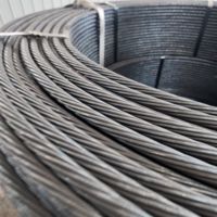 Fil de fer galvanisé à chaud PC 1x7 Z60, couche de zinc, 15,2 mm 17,8 mm ASTM A416 pour tensionnement d'ancrage de fondation de pieux solaires photovoltaïques au sol