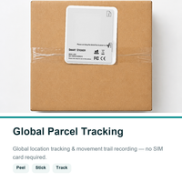 Étiquette de suivi adhésive Jimi IoT PB708, traceur de colis ultra-fin, autocollant, pas de carte SIM requise, balise intelligente Bluetooth pour la logistique mondiale