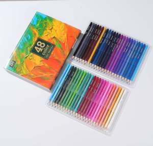 Offre Spéciale – Coffret de 48 Crayons de Couleur à Base d'Huile, Forme Hexagonale, Mine Souple 3.0, Couleurs Vives, pour Artistes et Enfants - Product Image 1