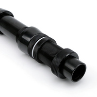 Ukuran 2 #   4 #   Gagang Komponen Joran Pancing Big Game Aluminium Hitam Lurus dan Bengkok untuk Memancing Trolling di Kapal