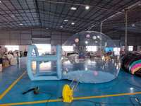 Vente en gros de dôme gonflable commercial en PVC de 3m et 4m pour aire de jeux extérieure, équipement de jeu souple, tente de fête, maison bulle