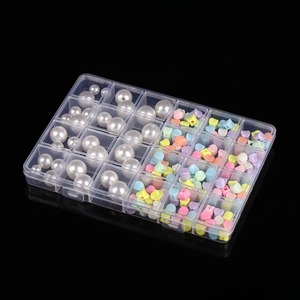 Transparent 24 Compartment Storage Box For Jewelry Organizing With Fixed Dividers Desktop Organizer Case - Product Image 2
