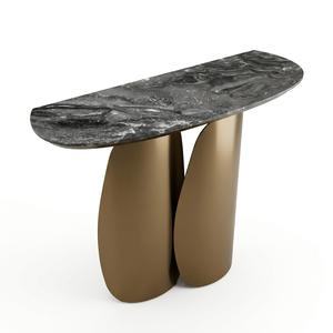 Buffet d'appoint contemporain en pierre frittée anti-rayures pour entrée, couloir et présentation domestique - Product Image 1