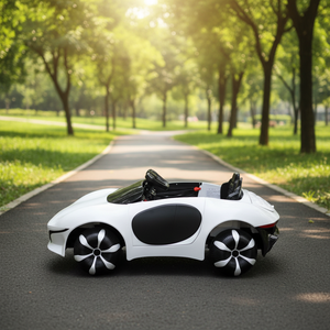 سيارة ألعاب للأولاد بأربع عجلات للأطفال من 5-7 سنوات، مصنوعة من البلاستيك، ببطارية طويلة الأمد، مع موسيقى وصندوق أمتعة كبير جدًا - Product Image 2