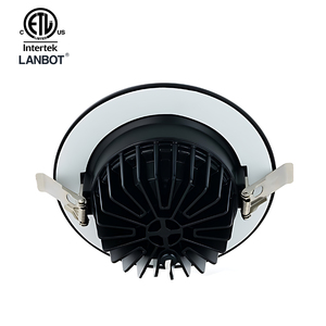 5cct điều chỉnh 24W Dimmable chống chói Led Downlight 6 inch đen <span class=keywords><strong>TRIM</strong></span> vách ngăn Led Vuông Downlight ETL được liệt kê - Product Image 5
