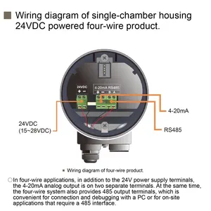 80GHz High-Precision <strong>Radar</strong> <strong>Level</strong> <strong>Transmitter</strong> DN50/DN80/DN100 High-Frequency Liquid/Solid <strong>Level</strong> Sensor High-Temperature - Product Image 5