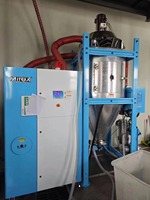 Déshumidificateur industriel Mitex à rotor en nid d'abeille à faible point de rosée, capacité de 400 kg, débit d'air de 400 m/h, système de séchage en plastique, injection