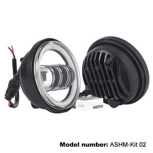 7 "phare LED 4.5" Kit de phares antibrouillard auxiliaires moto pour Harley Davidson Road King Electra Glide <span class=keywords><strong>Street</strong></span> Glide accessoires - Product Image 6